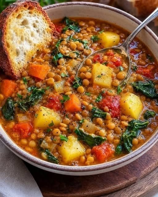 Mediterranean Lentil and Vegetable Soup